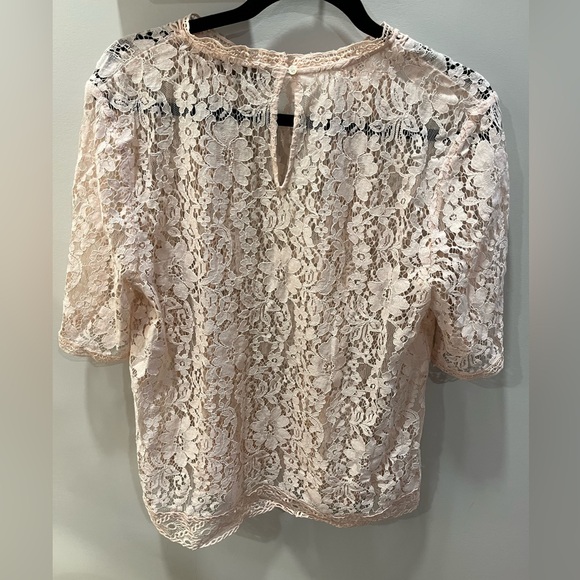 Baby Pink Lace Blouse - Picture 2 of 9